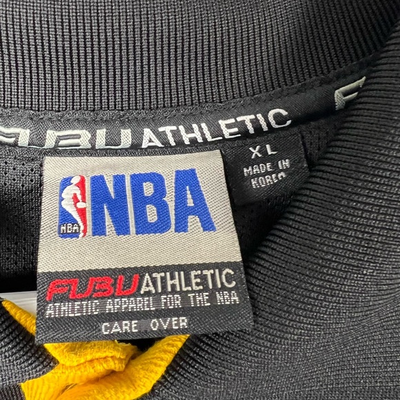 Vintage FUBU Athletic NBA Button Up Jersey 05 Lakers Black Gold Purple Size XL - Picture 9 of 13